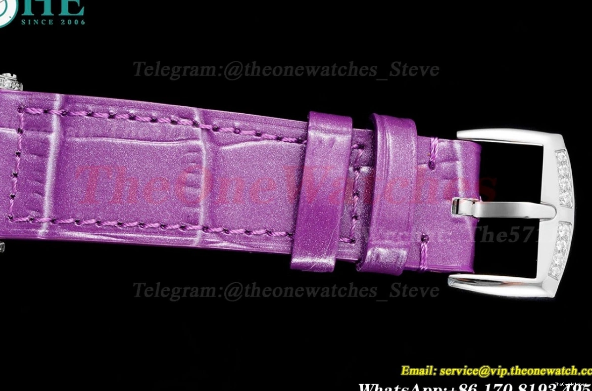 White LE Quartz Diamond Long APSF Island SS Ladies Bezel Dial 0109